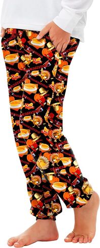 Deerose Christmas Pants Xmas Drawstring Sweatpants with Pockets 5-14 Years in Kuwait