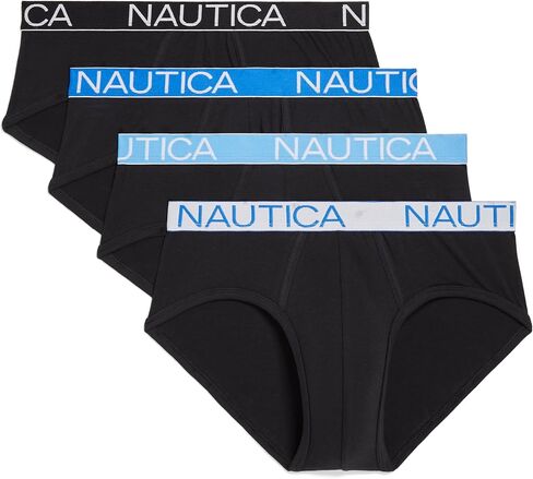 سراويل داخلية رجالية من Nautica مكونة من 4 قطع من القطن الكلاسيكي القابل للتمدد in Saudi Arabia