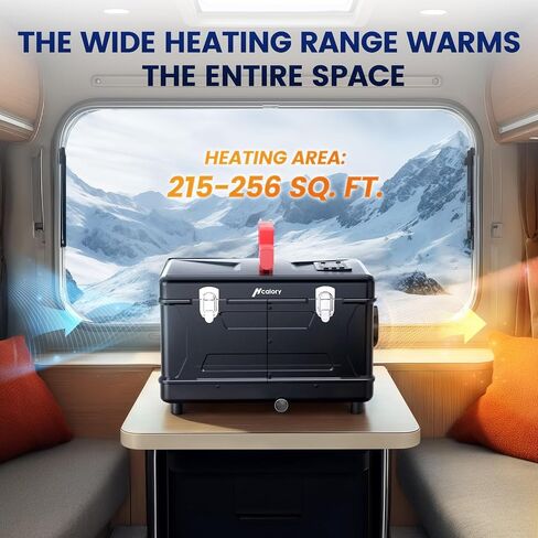 HCALORY Diesel Heater 5-8KW Toolbox Compact 2 Diesel Air Heater All-in-one Portable 110V AC & 12V 24V DC Support with Altitude Mode APP Control Parking Heater for Car Truck RV Campers in Saudi Arabia