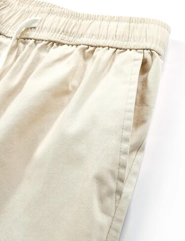 ELETOP Men's Cargo Shorts Casual Cotton Elastic Waist Work Shorts Drawstring Big Tall Classic Stretch Shorts in Saudi Arabia