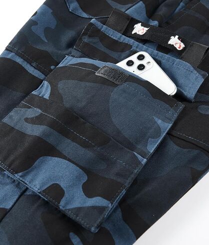 ELETOP Men's Cargo Shorts Casual Cotton Elastic Waist Work Shorts Drawstring Big Tall Classic Stretch Shorts in Saudi Arabia