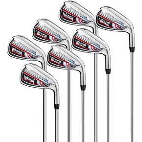 Golf Irons Set (4,5,6,7,8,9,PW), Golf Irons for Men &Women Right Handed Golfers -Flex- Regular-rainbow