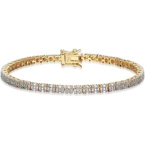 Amazon Essentials Diamond Accent Classic Tennis Bracelet, 7.25" (previously Amazon Collection)