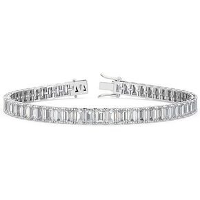 5 Carat-20 Carat EGL Certified Lab Grown Diamond Bracelet Line 7' | 14K in White Yellow Or Rose Gold | Oval Lab Diamond Tennis Bracelet | FG-VS1-VS2 Quality | Houston Diamond District