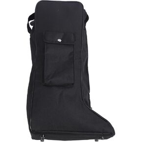 Boot Bag with Handle Oxford Cloth and Leather Black Waterproof Portable Boots Storage Bag for Cowboy Boots Snow Boots, SPYMINNPOO4wh68orkgc