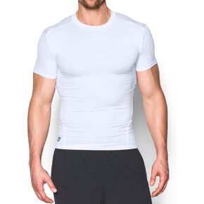 تي شيرت HeatGear التكتيكي المضغوط بأكمام قصيرة للرجال من Under Armour