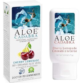 Aloe Cadabra Flavored Personal Lubricant & Moisturizer, 2.5 Ounce, Cherry Lemonade