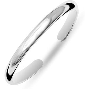 LeCalla 925 Sterling Silver Toe Rings for Women | Minimalist Classic Toe-Rings for Gifting Simple Open Adjustable Toe Band Ring for Women