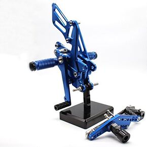 CNC CBR1000RR 08-16 Adjustable Motorcycle Rearset Foot Pegs Rear Set Footrests Compatible with CBR 1000 RR ABS NON-ABS 2008-2016 Black