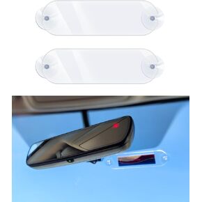 2PCS EZ Pass Strips with Adhesive,Car Accessories EZ Pass Holder,EZ Pass Holder for Windshield,EZ Pass Mounting Strips,Easy to Install and Remove, Fits Most Major Toll Passes