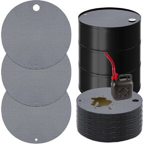 15 Pcs Drum Top Absorbent Pads for 55 Gallon Barrel Oil Absorbent Pads, Barrel Top Absorbent Mat, Water Absorbent Mat Oil Spill Mat Absorbing Pads, Oil Spill Mat for Oil-Based & Water Based Fluids