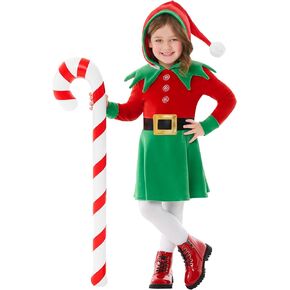 Spirit Halloween Toddler Elf Hooded Dress Costume | Christmas Costumes | Holiday Outfits