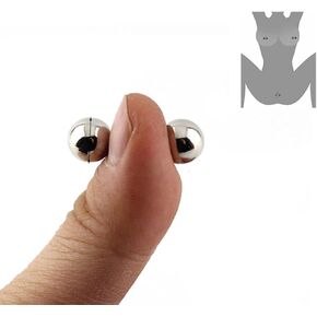 0.39in Nipple Clamps Non Piercing, Fake Nipple Rings, Fake Nipple bar Magnetic Nipple Rings, Non-Piercing Magnetic Nipple Ring (1)