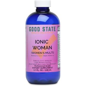 Good State Ionic Woman | Women's Liquid Ionic Multi Mineral | Vegan | Dietary Supplement | 15 Different Minerals (8 oz.)