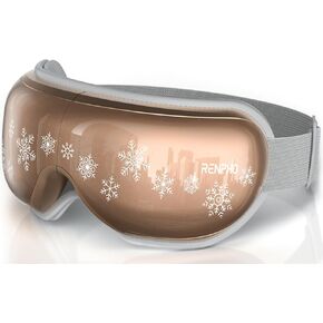 RENPHO Eye Massager Xmas Card, Customized Birthday Christmas Gifts for Women Men, Heated Eye Massage Mask with Bluetooth, Eye Care Device Reduce Eye Strain, Dry Eyes, Migraine Relief, Improve Sleep