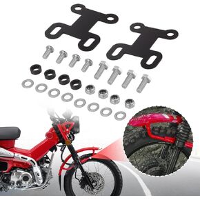 YEBEICO 2PCS Front Fender Lift Up Kit For Honda Ct 125 Trail 125 Hunter Cub 2020-2023, Front Mudguard Lift Risers Brackets 4cm, Adjustable Lift Adapter Set, Front Fender Lifting Accessories