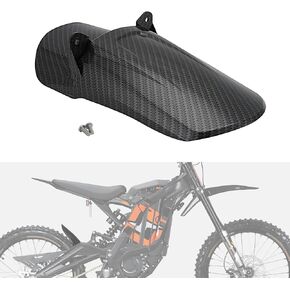 Motorcycle Rear Cushion Fender Mudguard for Surron Sur Ron Light Bee X/S Segway X260 X160 Electric Dirt Bike,Carbon Fiber Texture,PP Material in Kuwait