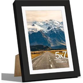 Vittanly 24x36 Picture Frame Black Set of 3, Display Poster 20x30 with Mat or 24x36 without Mat, Plexiglass, Wall Gallery Frame for Artwork, Vertical or Horizontal Display(3, 24x36)
