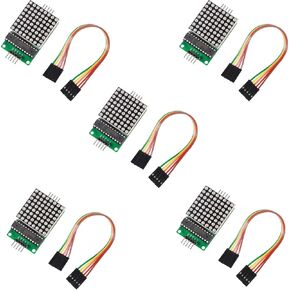 5PCS MAX7219 8x8 Dot Matrix LED Display Module 5V MCU Control MAX7219 8 * 8 LED Dot Matrix DIY Kit (Blue) in Kuwait