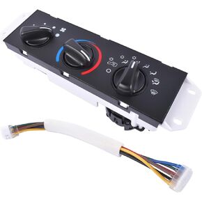 A/C & Heater Control with Blower Motor Switch Replacement for Jeep Wrangler 1999-2004 2.5L 4.0L 55037473AB in Kuwait