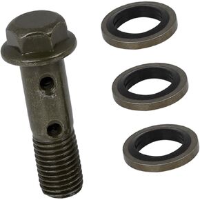 M10x1.25mm 42mm Length Banjo Bolt Fuel Line Adapter Set for Motorcycle Brake Master Cylinder Auto Replacement Parts