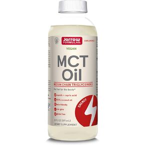 Jarrow Formulas MCT Oil, Dietary Supplement, Ketogenic Diet Support for Quick Energy, 20 fl oz Liquid Oil, 39 Day Supply