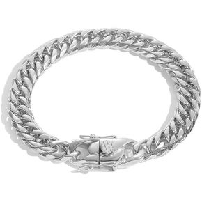 18k gold Cuban bracelet, hip-hop bracelet, mesh bracelet, the best gift for birthdays/Thanksgiving/Christmas, suitable for both men and women, gift box packaging
