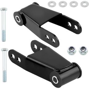 maXpeedingrods 1"-2" Drop Shackles Leveling Lowering Kit For Ford F150 F-150 2WD 1987-1996