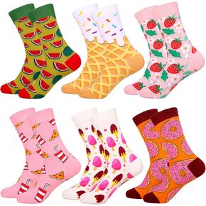 ZXGXLAW Crew Cute Funny Colorful Crazy Cotton Dress Socks for Women Girl New Gifts Ideas