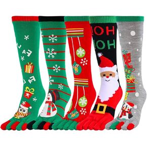 Zmart Christmas Gifts Stocking Socks For Women - Christmas Toe Socks Knee High Socks For Girl