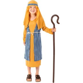 fun shack Boys Shepherd Costume for Kids, Joseph Costume for Boys, Shepherd Boy Outfit, Nativity Dress-Up