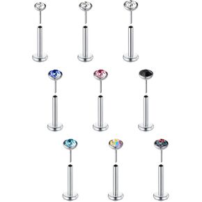 Zolure 18G 20G Threadless Nose Studs Nose Rings Surgical Steel Nose Piercing Jewelry for Women Men 1.5/2.0/2.5/3.0mm in Kuwait
