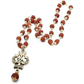Original Rudraksha Mahakal Mala for Men or Women pack of 2 by Antique collection, brown