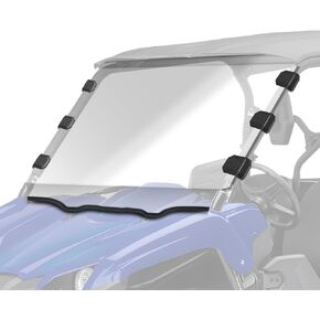 StarknightMT Viking Full Windshield Scratch Resistant Front Windshield Compatible with 2014-2024 Yamaha Viking/Viking VI Clear Front Window PC Hard Windshield Accessories
