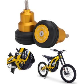 JFG RACING Sur Ron Frame Sliders,Motorcycle Crash Bar CNC for Surron Sur Ron X/S Talaria Sting Segway X260 X160 Electric Dirt Bike EBike Black