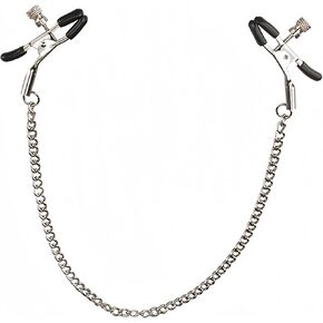 Body Clamps with Chain Necklace Adjustable Pressure Metal Body Clamps Non-Piercing Body Jewelry Body Clips Faux Body Jewelry
