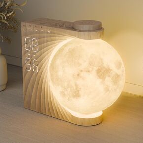 AIRIVO Alarm Clock for Bedrooms, Sunrise Alarm Clock Wake Up Light for Kids Teens, White Noise Sound Machine, Moon Light Dual Alarms for Heavy Sleepers, Night Light Alarm Clock for Preppy Room Decor