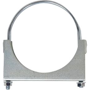 5 inch U Bolt Clamp Muffler exhaust Clamp Saddle Style Heavy duty - Zinc Plated