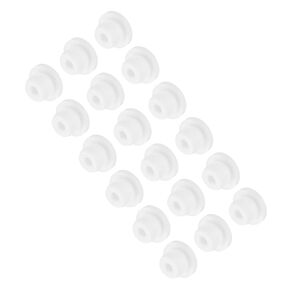 MECCANIXITY 4 قطع من سدادات السيليكون على شكل حرف T 39.3 مم 1-1/2 بوصة ضياء المفاجئة في فتحة التوصيل غطاء سدادة مطاطية مستديرة للحواجز المطاطية للمطبخ سدادات إغلاق مقاومة للماء باللون الأبيض