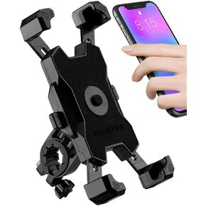 2024 Upgraded Bike Phone Mount, Easy Install and Quick Release Bicycle - Motorcycle Handlebar Phone Mount Holder, Bike Phone Holder for iPhone and More 4.7-6.8 inch Cell Phone