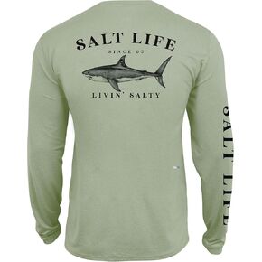 Salt Life Girls' Jaws of Steel Long Sleeve Youth Performance Fit Shirt