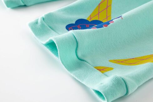 بيجامة Akyzic للفتيات الصغيرات 100% قطن بأكمام قصيرة Pjs ملابس نوم صيفية للأطفال الصغار مجموعة ملابس أطفال 3t-10t in Kuwait