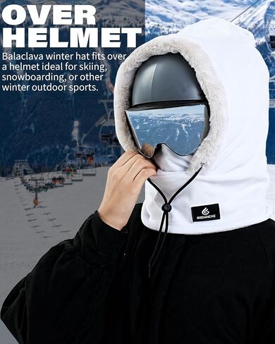 Balaclava Ski Mask Winter Hats for Men Women Over Helmet Balaclavas Neck Warmer Face Cover in Kuwait
