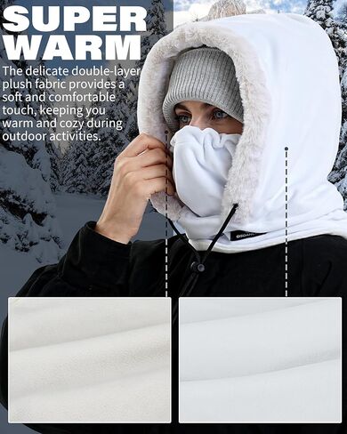 Balaclava Ski Mask Winter Hats for Men Women Over Helmet Balaclavas Neck Warmer Face Cover in Kuwait