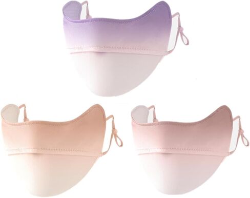 Ligart UV Face Mask Washable Reusable Exercise Breathable Sun Protection Golf Sports Face Mask for Women in Saudi Arabia