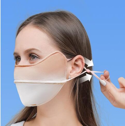 Ligart UV Face Mask Washable Reusable Exercise Breathable Sun Protection Golf Sports Face Mask for Women in Saudi Arabia