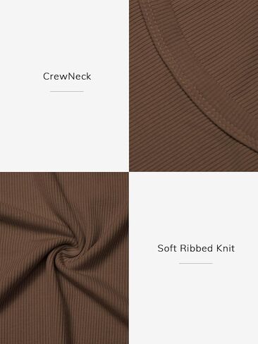 ATHMILE Womens Long Sleeve Crewneck Ribbed Tops Fitted Stretch Casual Basic T Shirts 2024 in Saudi Arabia