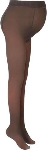 Bonuci Maternity Pantyhose Pregnancy Fleece Lined Tight Women Stretchy Opaque High Waist Legging in Saudi Arabia