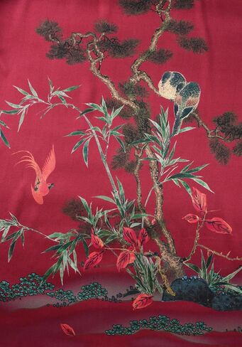 رداء كيمونو قصير حريري 100% للسيدات من Ledamon in Kuwait