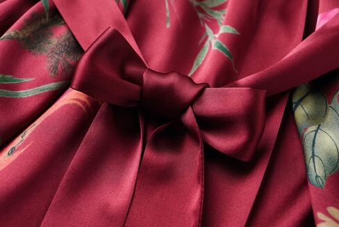 رداء كيمونو قصير حريري 100% للسيدات من Ledamon in Kuwait